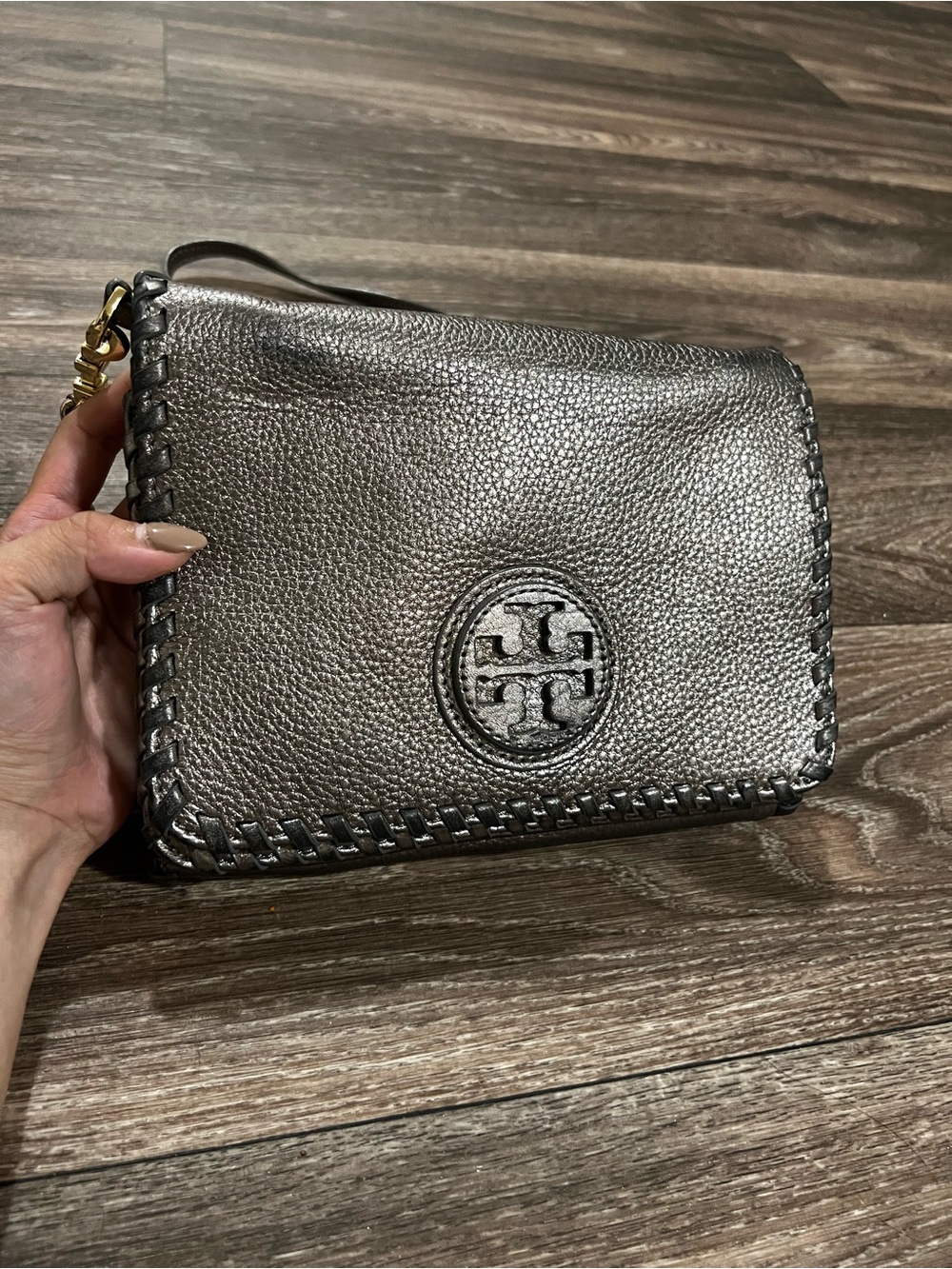 Tory Burch Marion Metallic Combo Crossbody Bag - Picture 2 of 10
